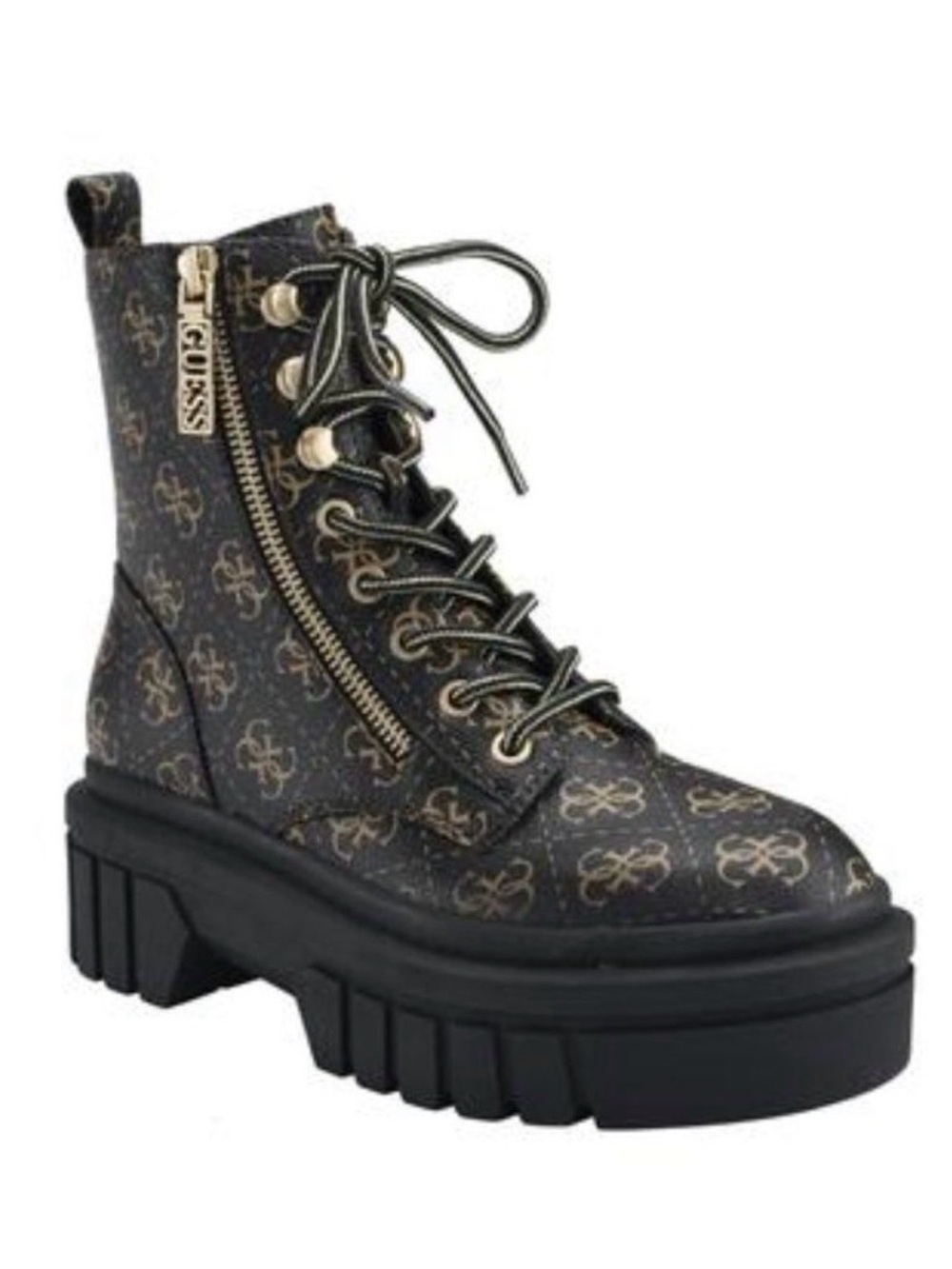 Guess Black and Tan Ankle Boots - Picture 14 of 15